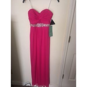 Pink Rhinestone Dress